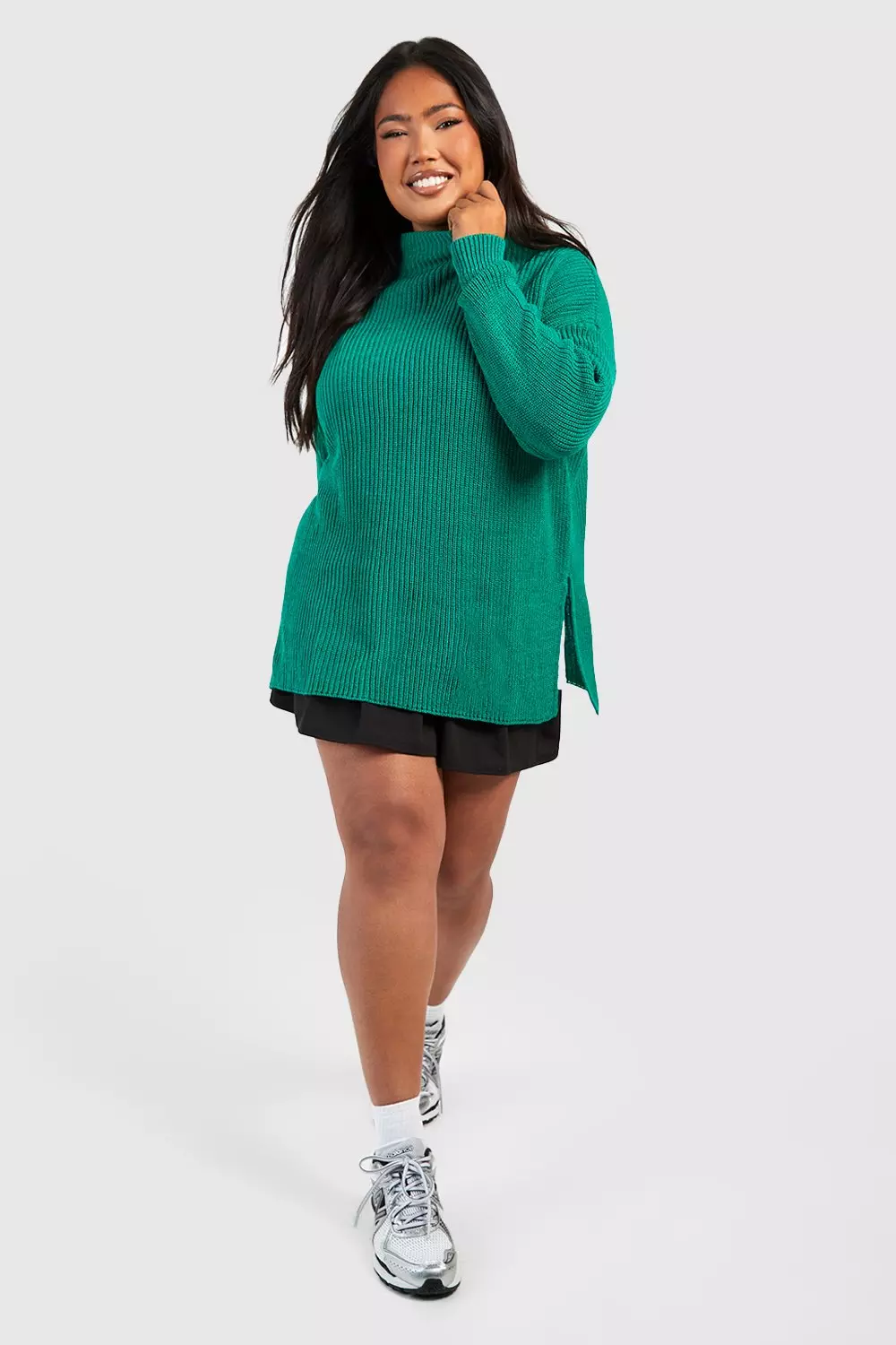 Lime green plus size sweater sale